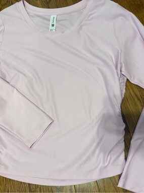 all in motion Light Pink Long Sleeve Scoop Neck Top